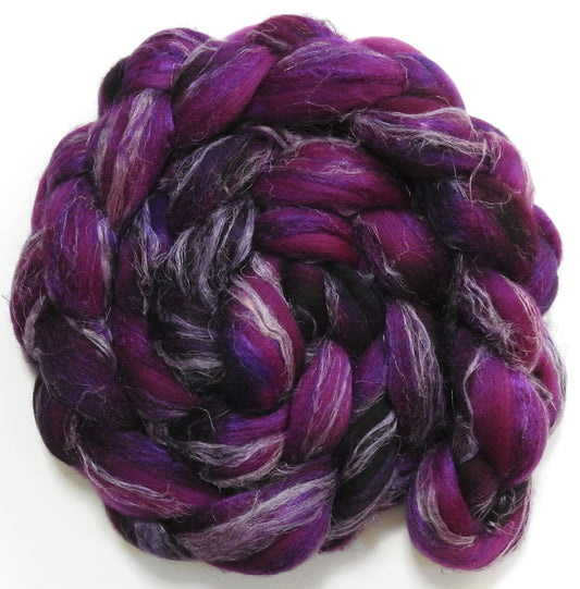 Aubergine (5.8 oz) - Merino/ Tussah Silk/ Natural Flax (50/25/25)