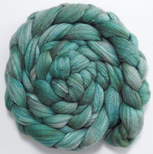 Altitude (5.6 oz) - Batt in a Braid #7 - Polwarth/ Manx / Mulberry silk/ Firestar (30/30/30/10)