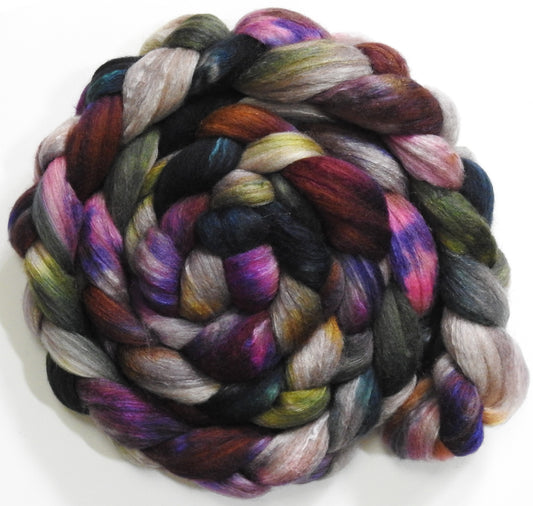 Mabinogion (5.7 oz) - Batt in a Braid #7 - Polwarth/ Manx / Mulberry silk/ Firestar (30/30/30/10)