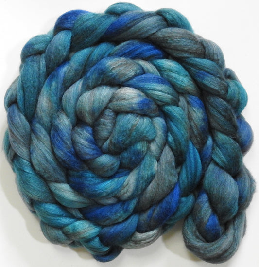 Stellar (5.7 oz) - Batt in a Braid #7 - Polwarth/ Manx / Mulberry silk/ Firestar (30/30/30/10)
