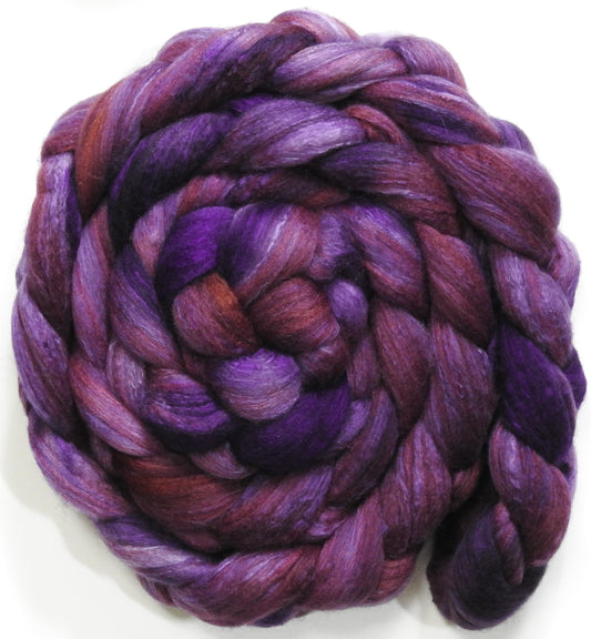 Jelly Lover (5.7 oz) - Batt in a Braid #7 - Polwarth/ Manx / Mulberry silk/ Firestar (30/30/30/10)