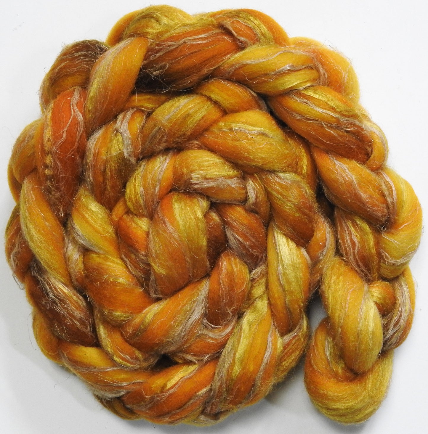 Maize (5.6 oz) - Merino/ Tussah Silk/ Natural Flax (50/25/25)