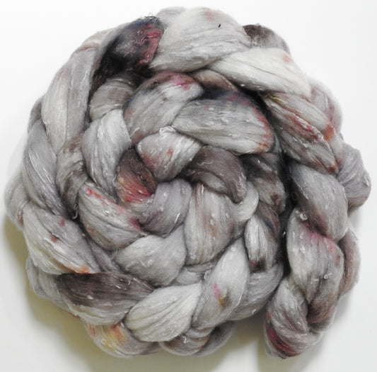 Pearly Gates (5.6 oz) - 25 micron Merino/ Silk Slubs (70/30)