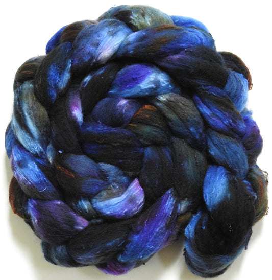 Moonlight Sonata (5.7 oz) - 25 micron Merino/ Silk Slubs (70/30)