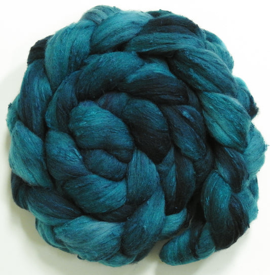 Blue Spruce - 25 micron Merino/ Silk Slubs (70/30)