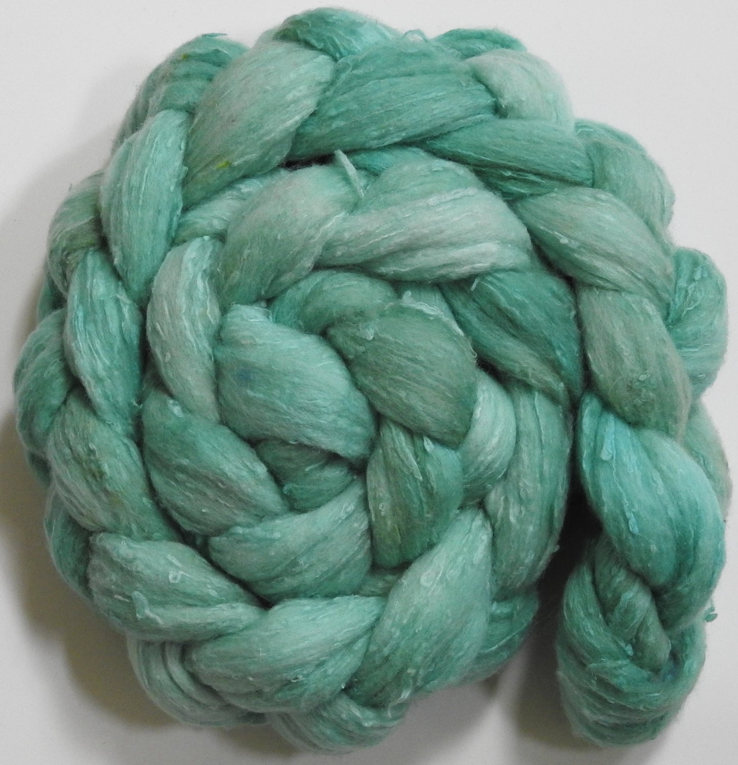 Mint Tourmaline (5.6 oz) - 25 micron Merino/ Silk Slubs (70/30)