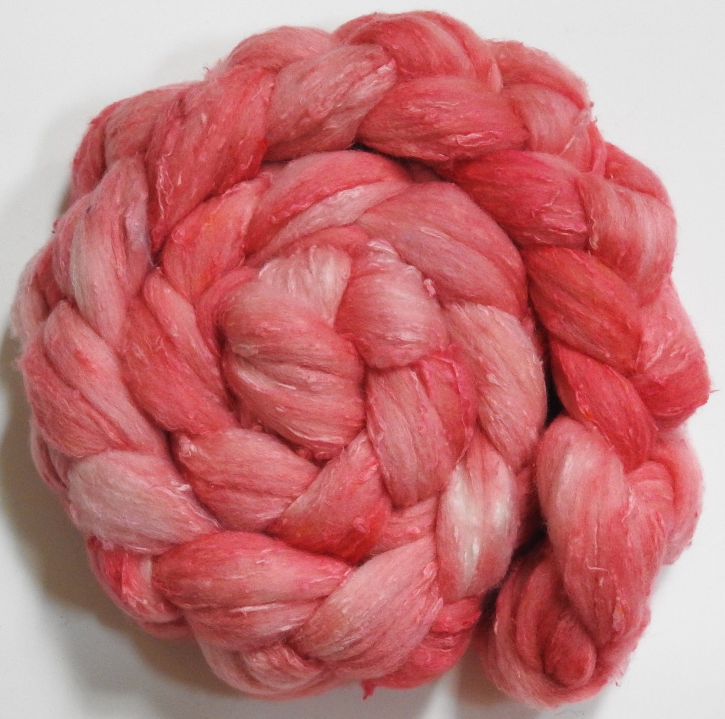 Pink Grapefruit (5.6 oz) - 25 micron Merino/ Silk Slubs (70/30)