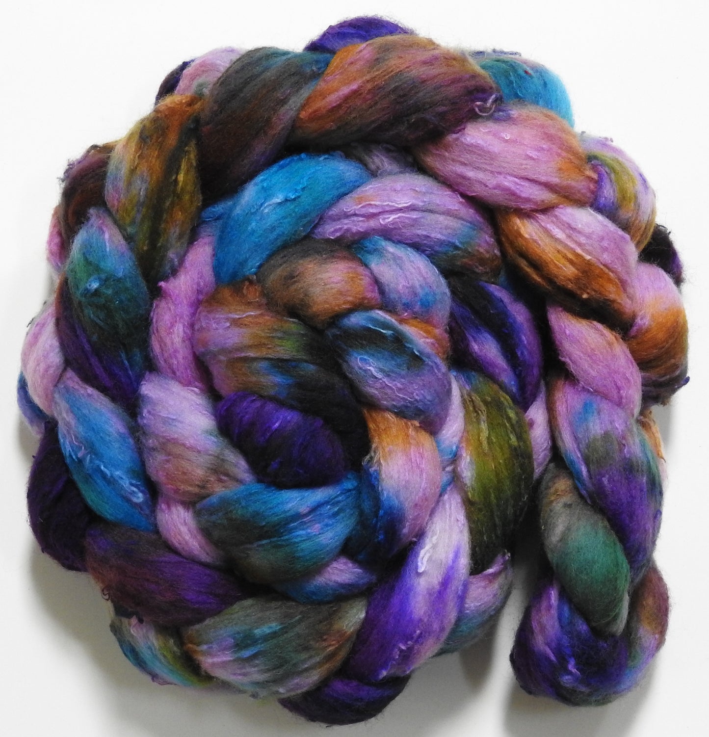 Sweet Violets - 25 micron Merino/ Silk Slubs (70/30)