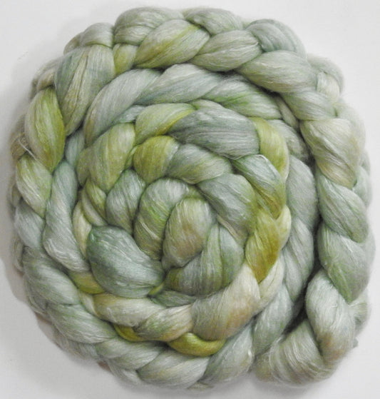 Aloe (5.6 oz) - Batt in a Braid #5 - Merino/ Camel/ silk/ faux cashmere/ firestar (25/25/25/13/12)