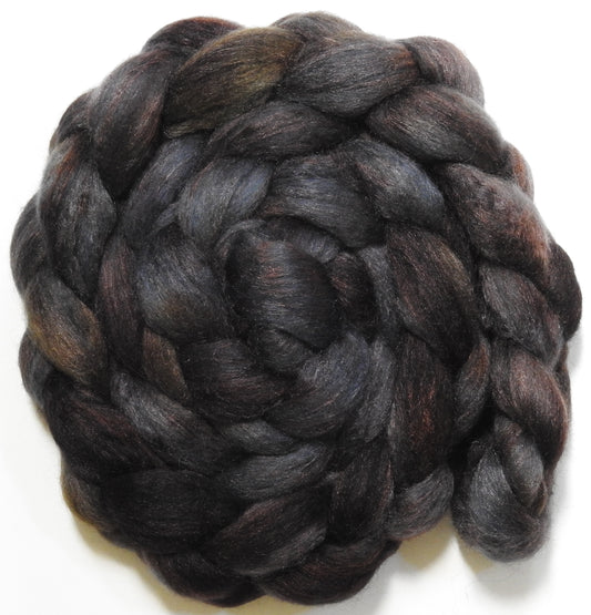 Gargoyle -Batt in a Braid #10- Merino/ Silk/Kid Mohair /Corriedale(25/25/25/25)