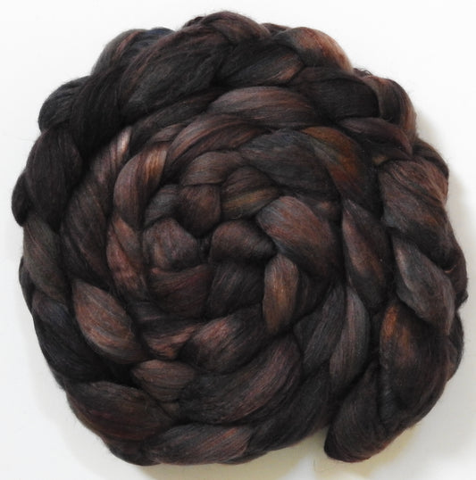 Gargoyle (7.1 oz) - Batt in a Braid #5 - Merino/ Camel/ silk/ faux cashmere/ firestar (25/25/25/13/12)