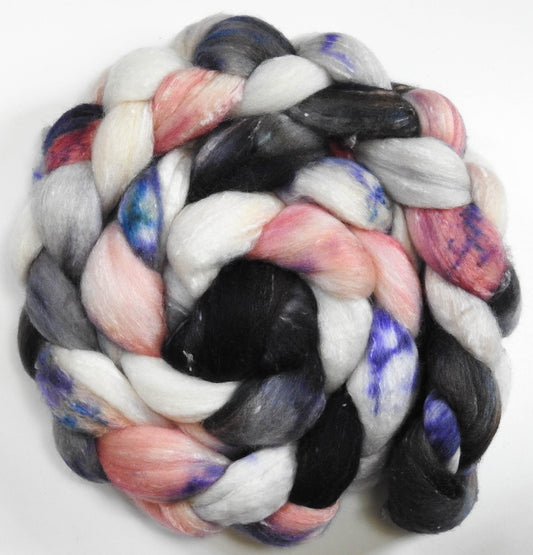 Buzzkill (5.7 oz)- Batt in a Braid #49- Polwarth/Silk/ Tweed (50/25/25)