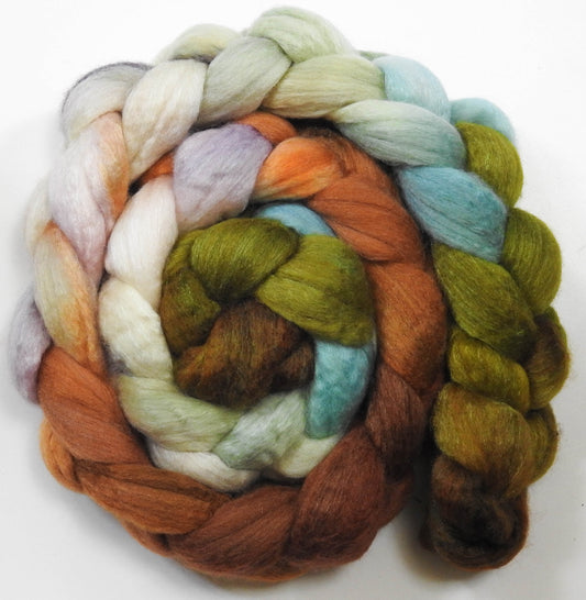 Vintage Bordeaux (5.5 oz) - Batt in a Braid #62 (Polwarth/ CASHMERE/ silk -50/25/25)