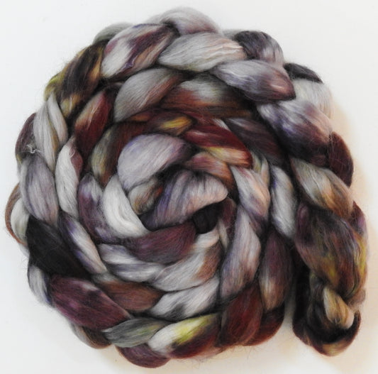 Dolomite (5.7 oz) - Batt in a Braid #52- Wensleydale/ Mulberry silk/ Polwarth (60/25/15)
