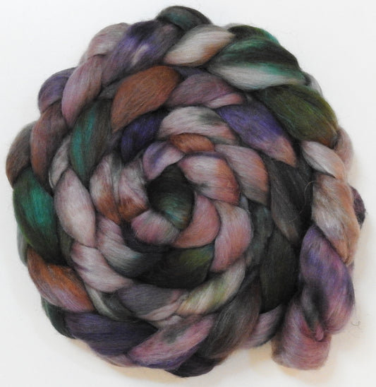 Lepidolite (5.8 oz) -Batt in a Braid #10- Superfine Merino/ Silk/Kid Mohair /Corriedale(25/25/25/25)