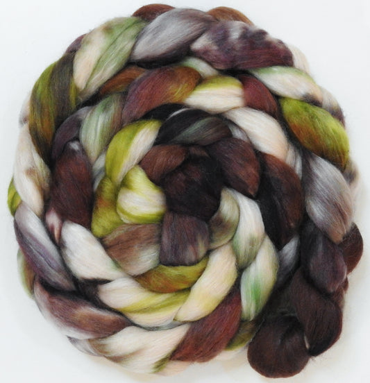Travertine (5.8 oz) -Batt in a Braid #10- Superfine Merino/ Silk/Kid Mohair /Corriedale(25/25/25/25)