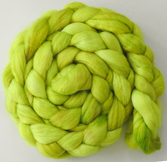 Glowstick (5.8 oz) -Batt in a Braid #10- Superfine Merino/ Silk/Kid Mohair /Corriedale(25/25/25/25)
