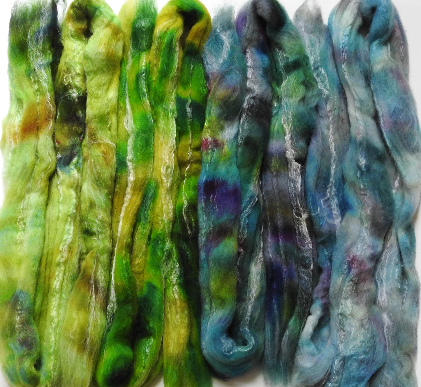 Seagrass Dyed Gradient Set (5.8 oz)- Targhee/silk/ bamboo (80/10/10)