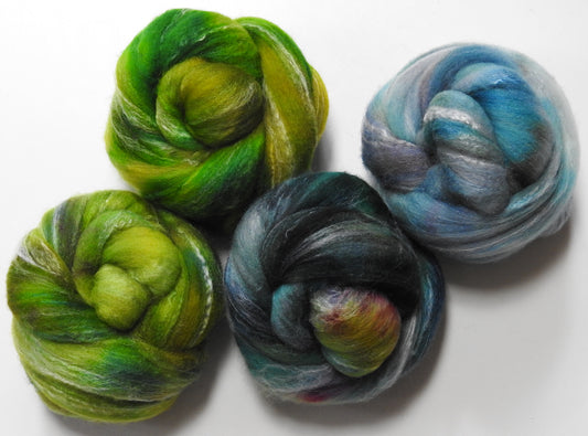 Seagrass Dyed Gradient Set (5.8 oz)- Targhee/silk/ bamboo (80/10/10)