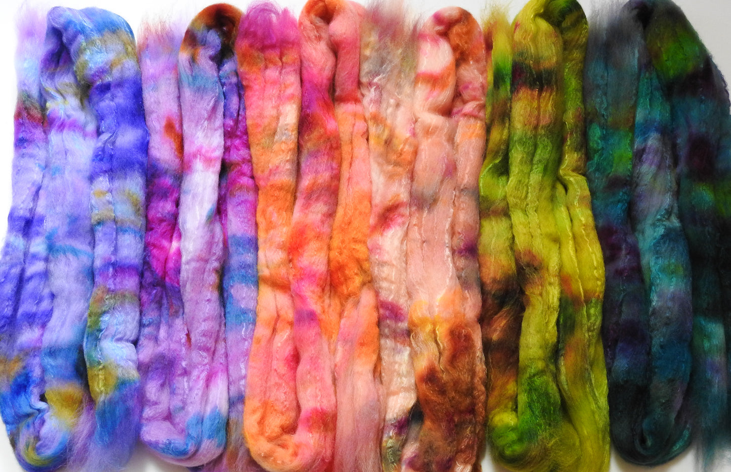 Flying Colors Dyed Gradient Set (8.8 oz) - Polwarth / Tussah silk (85/15)
