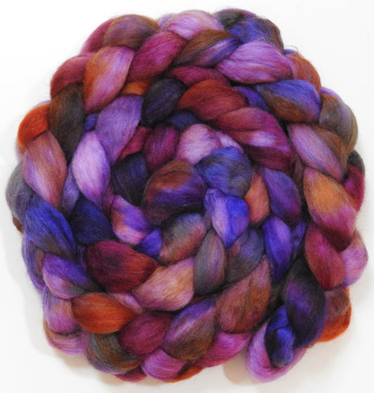 Echinacea (5.8 oz) -Batt in a Braid #10- Superfine Merino/ Silk/Kid Mohair /Corriedale(25/25/25/25)