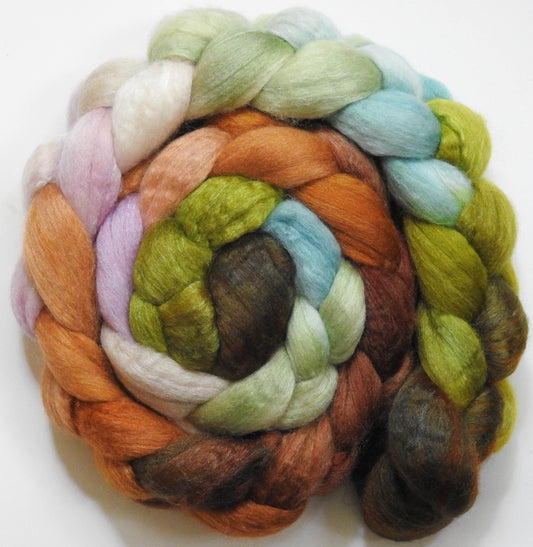 Vintage Bordeaux (5.8 oz) - Batt in a Braid #62 (Polwarth/ CASHMERE/ silk -50/25/25)