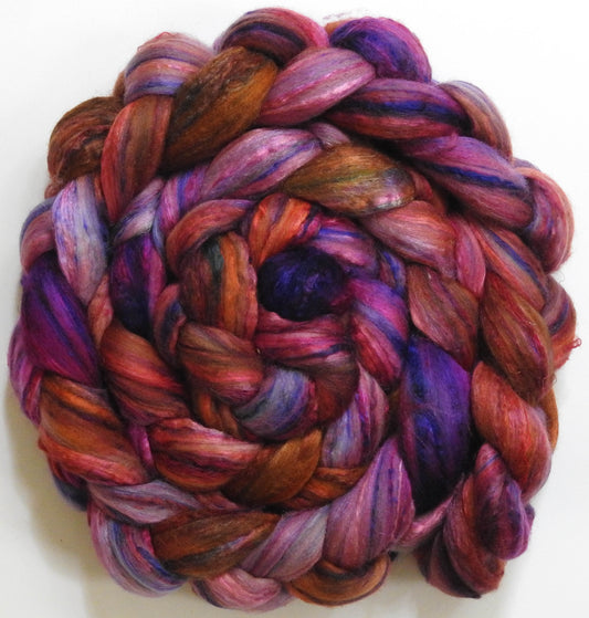 Singular - 41 (5.7 oz)-Batt in a Braid #39 - Merino/ Mulberry Silk / Sari Silk (50/25/25)