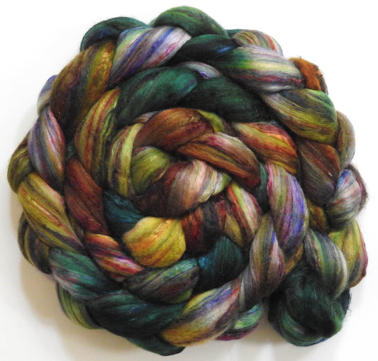Singular - 36 (5.8 oz)-Batt in a Braid #39 - Merino/ Mulberry Silk / Sari Silk (50/25/25)