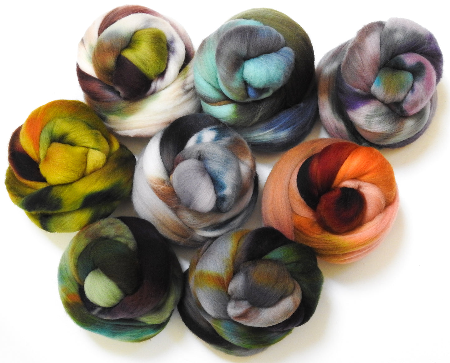 Raw Minerals - Dyed Gradient Set (11 oz)- Shaniko Wool (20 micron)