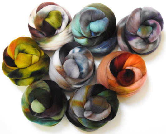 Raw Minerals - Dyed Gradient Set (11 oz)- Shaniko Wool (20 micron)
