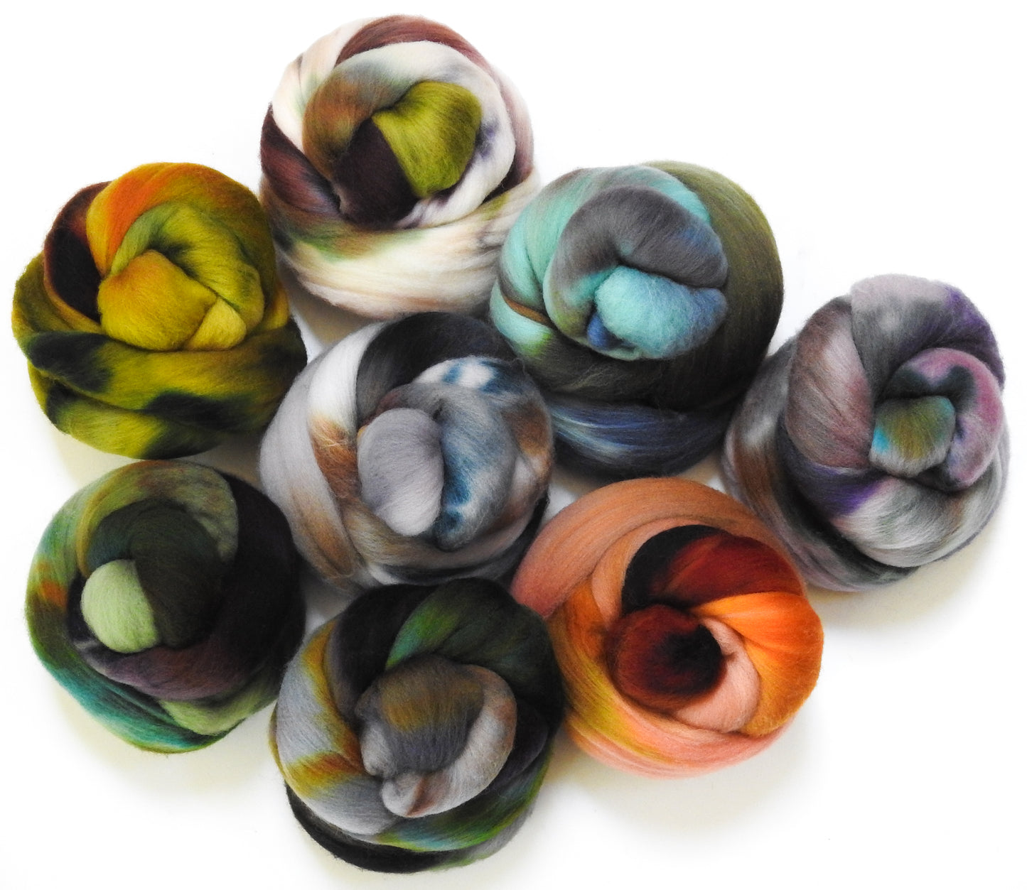 Raw Minerals - Dyed Gradient Set (11 oz)- Shaniko Wool (20 micron)