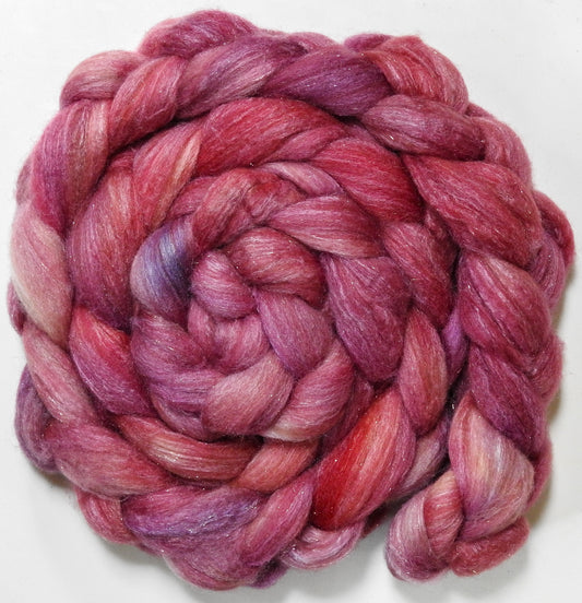 Singular - 63 (5.4oz) - Batt in a Braid #67 - Polwarth/Baby Camel/Tussah Silk/Gold Stellina (40/25/25/10)