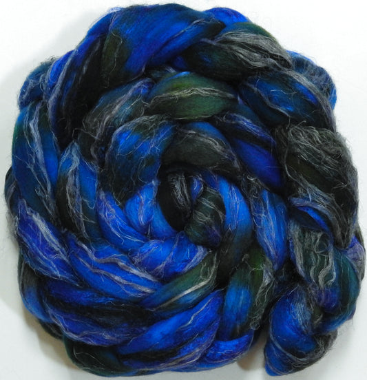 Azurite - (5.9 oz) - Merino/ Tussah Silk/ Natural Flax (50/25/25)