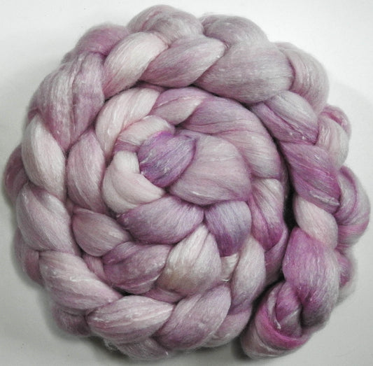 Ballerina (5.7 oz)- Batt in a Braid #49- Polwarth/Silk/ Tweed (50/25/25)