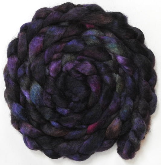 Sherlock (5.7 oz) - Batt in a Braid #52- Wensleydale/ Mulberry silk/ Polwarth (60/25/15)