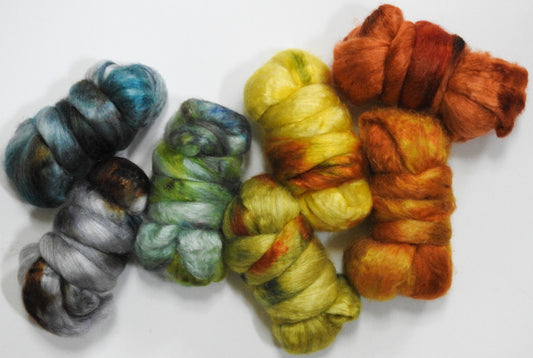 Gourds - Dyed Gradient Set-(7.2 oz ) - Mongolian CashmereTussah Silk (50/50)