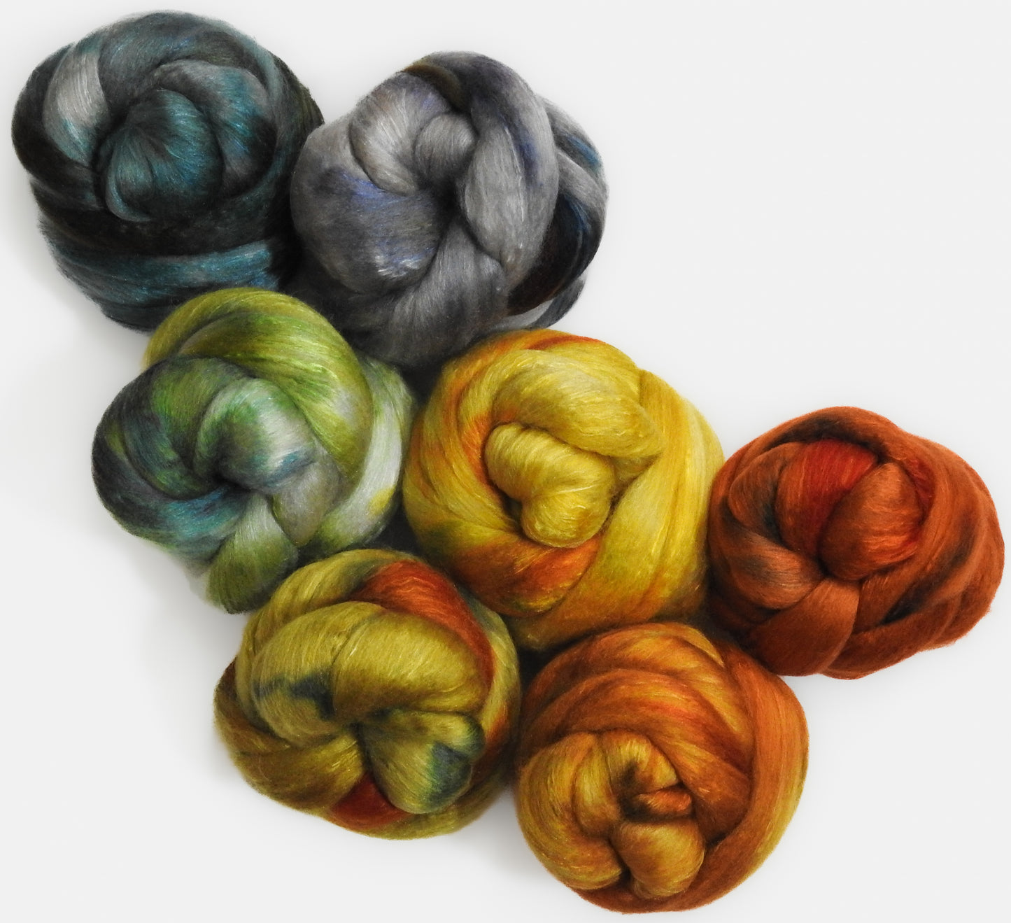 Gourds - Dyed Gradient Set - (9.3 oz.) - Oatmeal Haunui/mulberry silk ( 70/30)(20.8 mic)