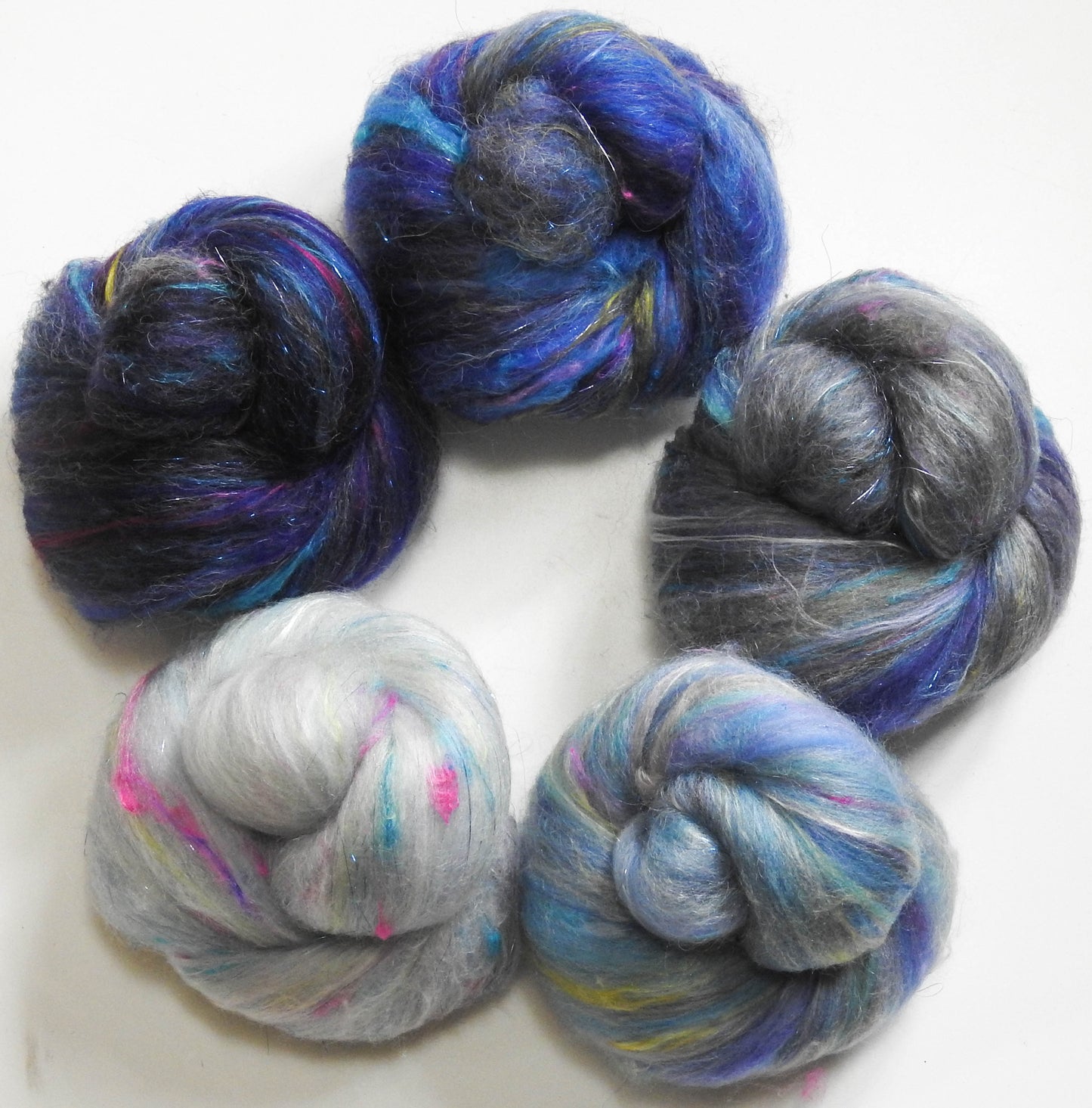 Saoirse the Selkie - Sparkle Sticklebatts -Nash Island fleece; merino, polwarth, silk, bamboo, sari silk, angelina