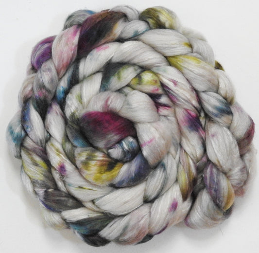 Moonstone - (5.6 oz) - Batt in a Braid #5 - Merino/ Camel/ silk/ faux cashmere/ firestar (25/25/25/13/12)