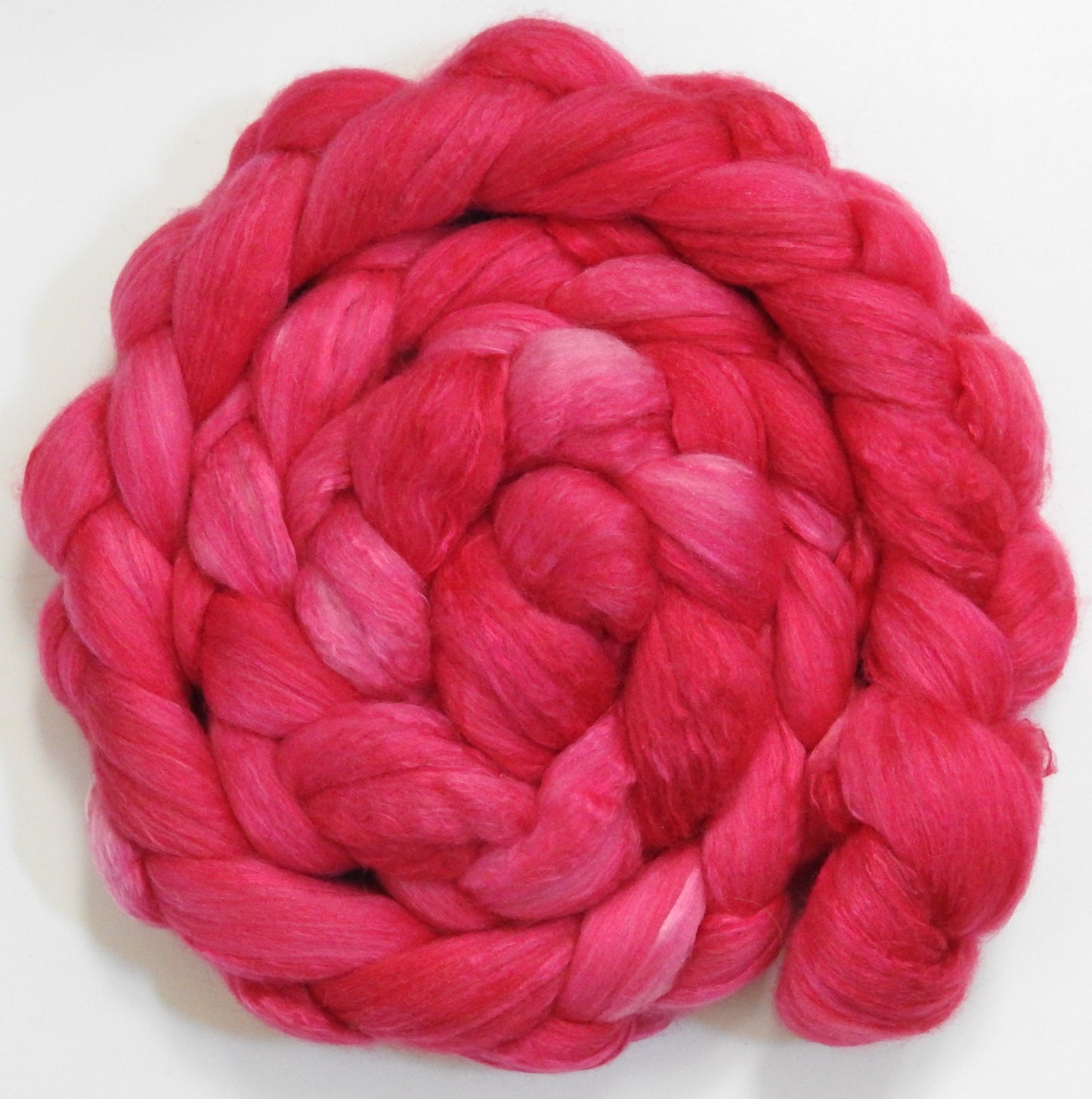 #sorrynotsorry - (5.6 oz) - Batt in a Braid #5 - Merino/ Camel/ silk/ faux cashmere/ firestar (25/25/25/13/12)