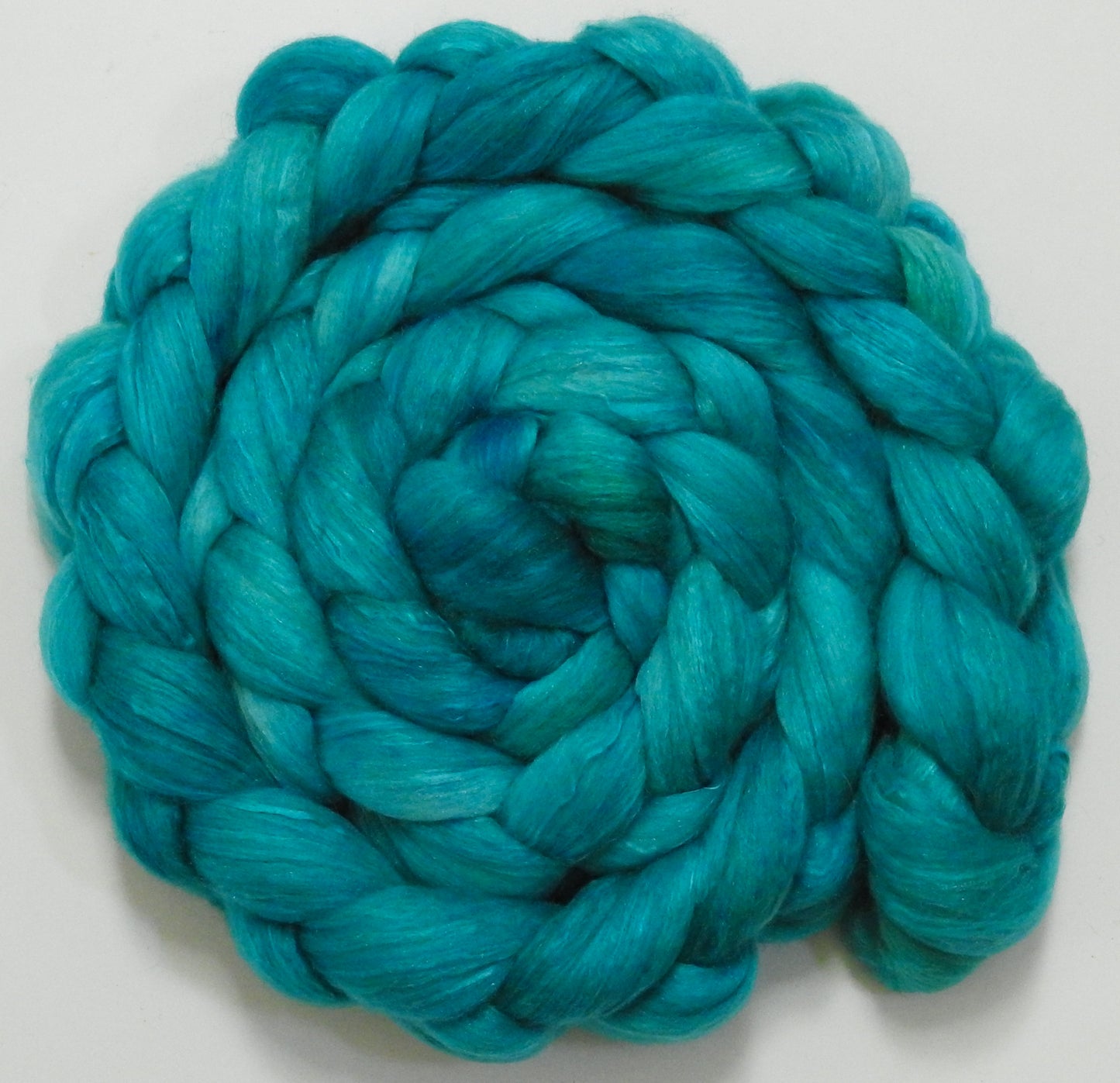 Celestial - (5.6 oz) - Batt in a Braid #5 - Merino/ Camel/ silk/ faux cashmere/ firestar (25/25/25/13/12)