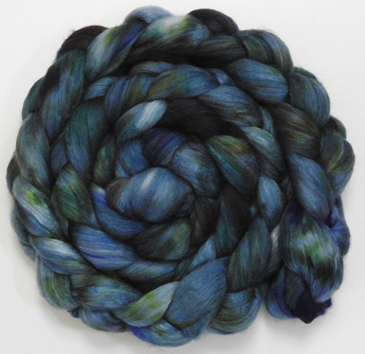 Drizzle - (5.7 oz) - Batt in a Braid #5 - Merino/ Camel/ silk/ faux cashmere/ firestar (25/25/25/13/12)