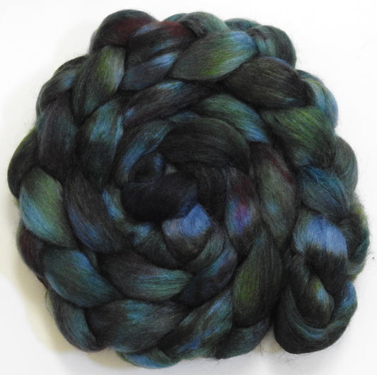 Drizzle -Batt in a Braid #10- Superfine Merino/ Silk/Kid Mohair /Corriedale(25/25/25/25)