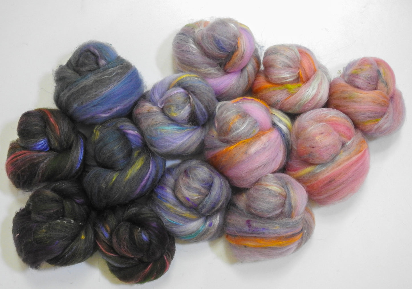 Daybreak - NON -Sparkle Sticklebatts -BOND fleece, Merino, Hebridean Wool, silk, bamboo, silk noil