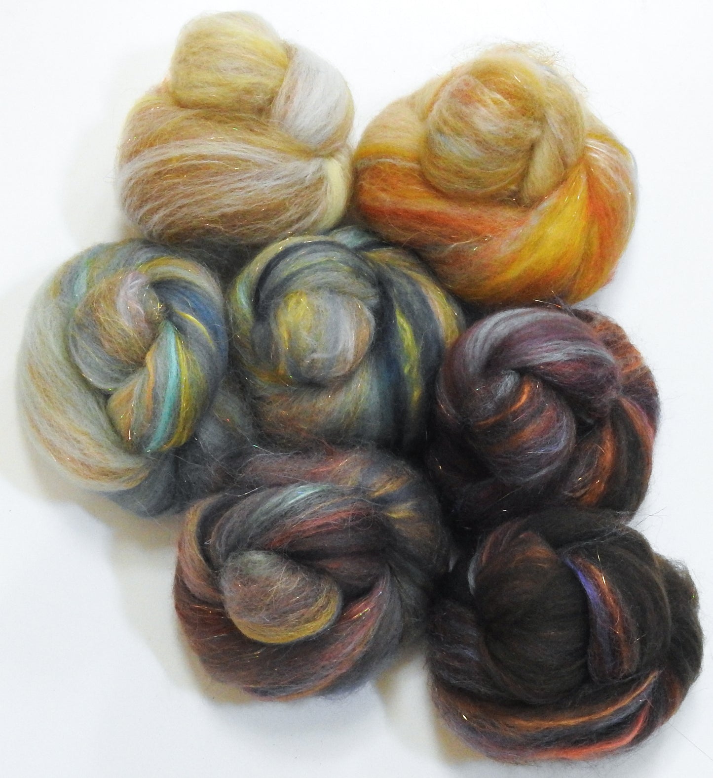 Golden Sunrise -Sparkle Sticklebatts -BOND fleece, Merino, Hebridean Wool, silk, bamboo, angelina