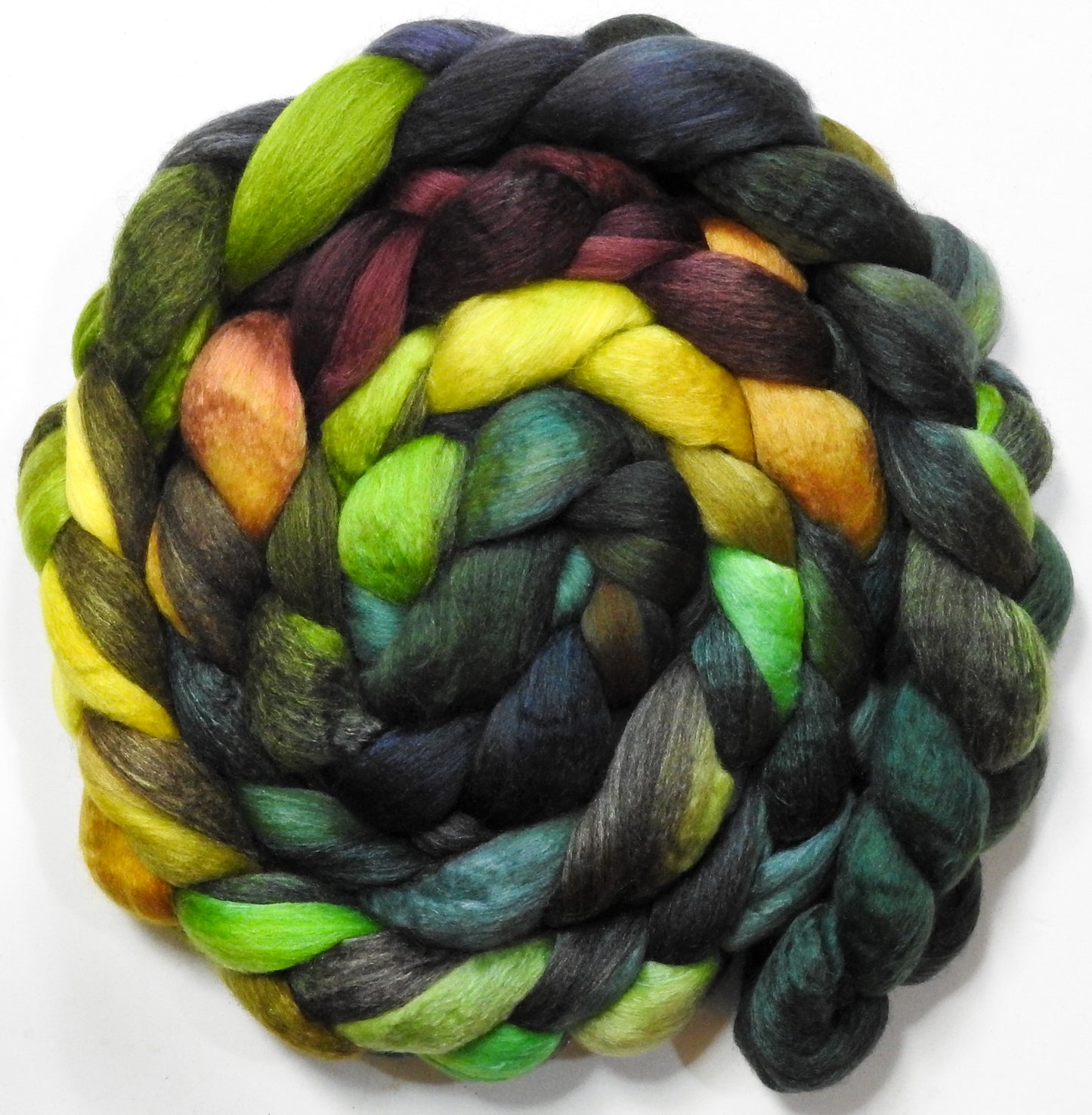 Mossy (5.3 oz) - Harlequin Haunui / Mulberry Silk (70/30)