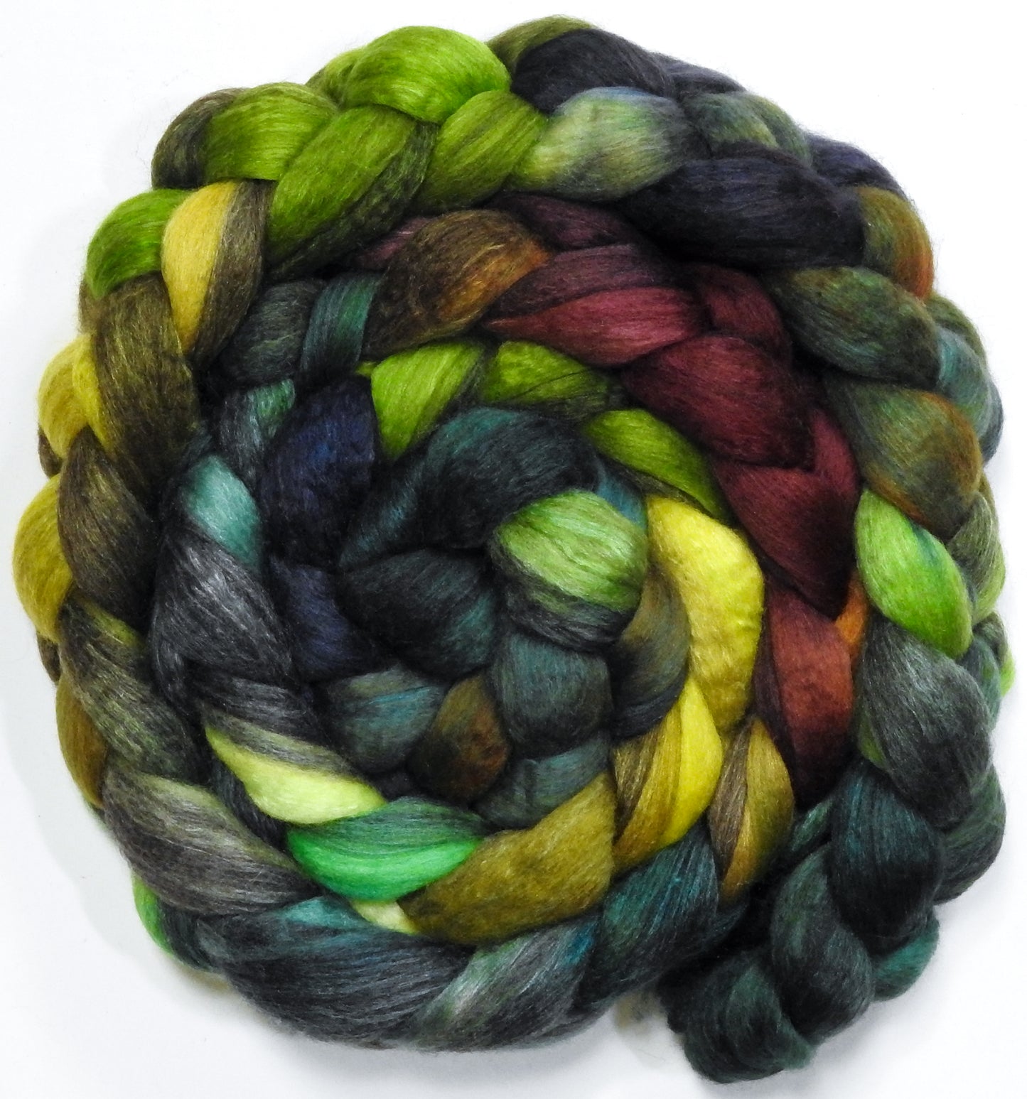 Mossy (5.3 oz) - Harlequin Haunui / Mulberry Silk (70/30)