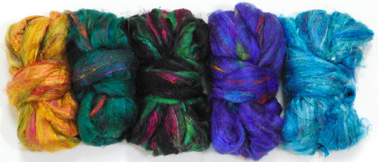 100% Sari Silk Top- Sampler- 2.5 oz total