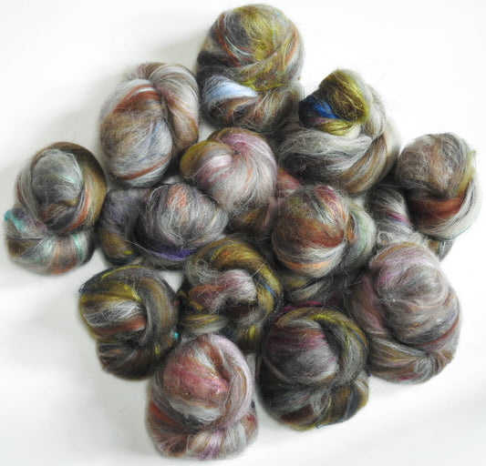 Spiked batts - Quickbeam (3.5 oz) - Merino, CAMEL, Faroe Island Wool, silk and  various add-ins from previous batts!