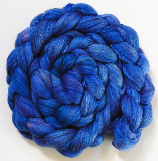 Delft Blue (5.6 oz) - Batt in a Braid #7 - Polwarth/ Manx / Mulberry silk/ Firestar (30/30/30/10)